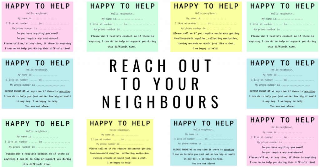 Reach out to your Neighbours