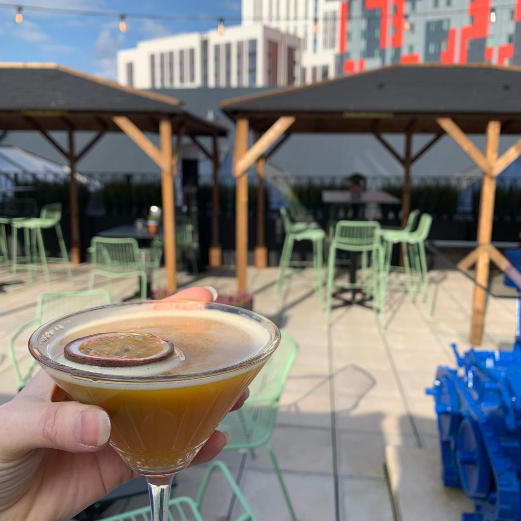 Cocktails on Rooftop Bar