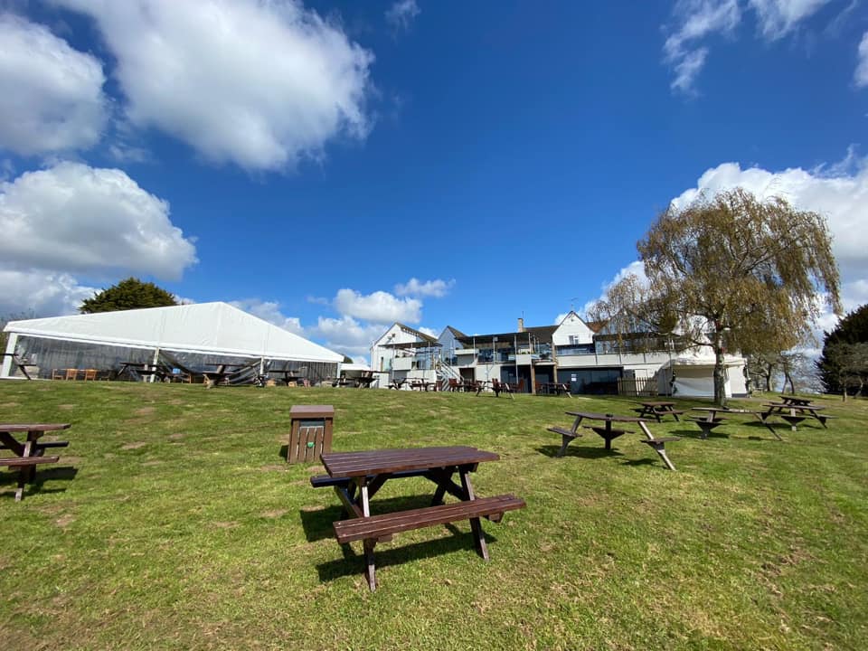 Hatton Arms Marquee And Picnic Tables